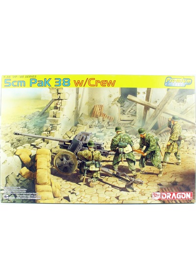 Dragon 6444 1/35 Ölçek,,5cm Pak 38 Ve Mürettebat, Plastik Model Kiti-56457