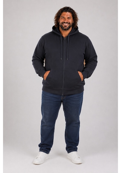 Moc Grande Mocgrande Büyük Beden Unisex Kapüşonlu 3ip Sweat 11701 Lacıvert Lacivert