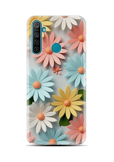 Realme 5i Kılıf Boutique Baskılı Resimli Güzel Çiçekler Pcode -020