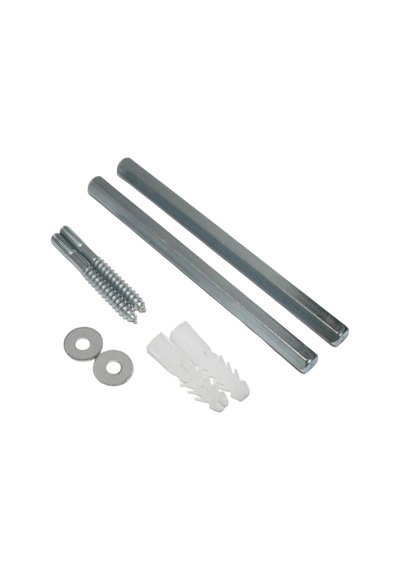 Cateksss Gizli Raf Tutucu 8mm 10 Cm - 18 Li Paket Gümüş