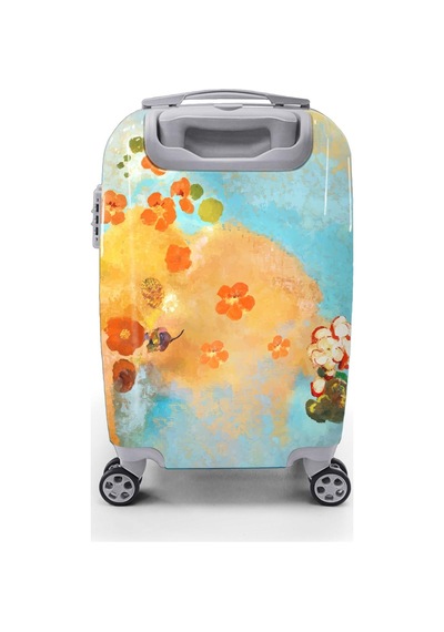 Coral High Renkli Desenli Kabin Boy Valiz 50cm 16537 Sarı