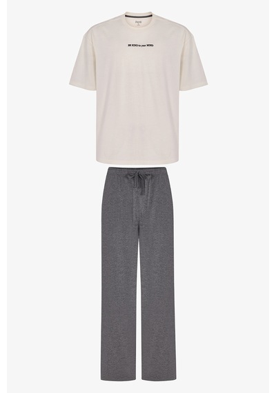 Penti Erkek Modern Stone Pantolon Pijama Takımı Çok Renkli