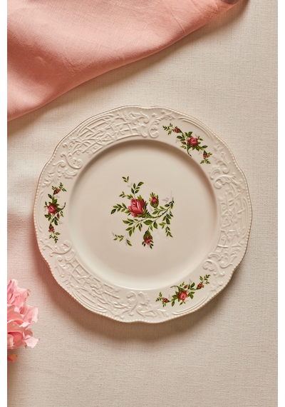 Karaca Vintage Rose Servis Tabağı 26 Cm Çok Renkli
