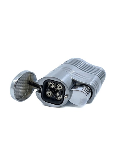 Parmida Premium 4 Torch Jet Alevli Puro Çakmağı Gümüş Gri