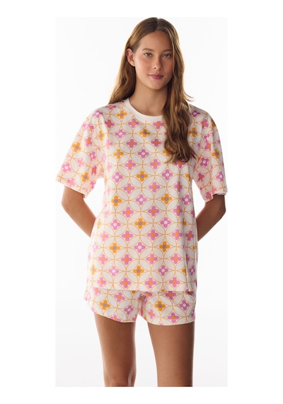 Penti Flora Çiçekli Kısa Kollu Şort Pijama Takımı Çok Renkli