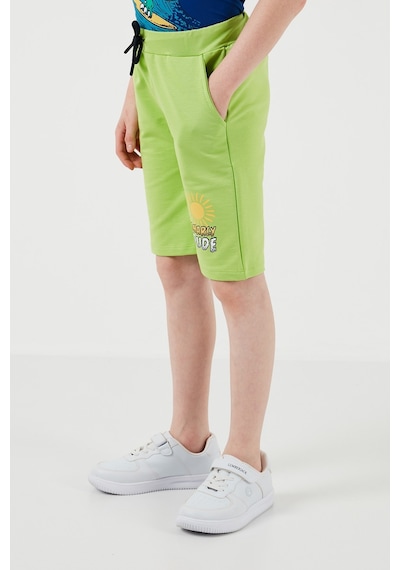 Lela Pamuklu Regular Fit Bisiklet Yaka Şortlu Alt-Üst Erkek Çocuk Takım 6212019 Saks