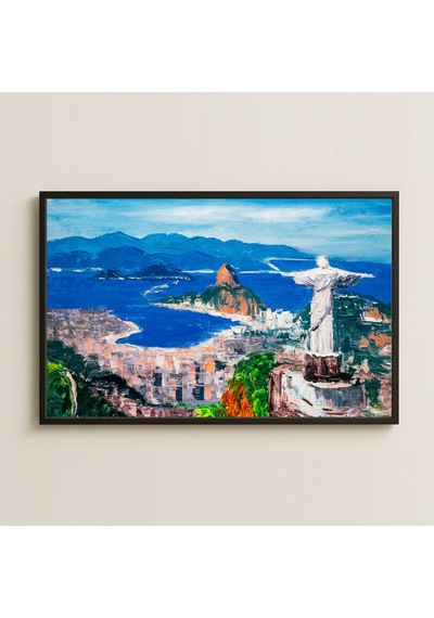 Rio Ve Kurtarıcı İsa Heykeli Uv Baskılı Pvc Tablo