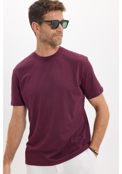 Tudors Erkek Loose Fit Rahat Kesim %100 Pamuk Yumuşak Dokulu Kısa Kollu Bordo Bisiklet Yaka Tişört-52807 Tudors Erkek Loose Fit Rahat Kesim %100 Pamuk Yumuşak Dokulu Kısa Kollu Bordo Bisiklet Yaka Tişört-52807