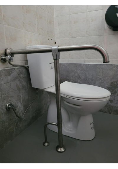 Yeni T Engelli Tutunma Barı Banyo Wc Paslanmaz Mat Satine Yüzeyli Paslanmaz Çelik