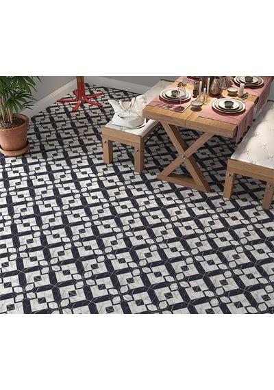 Kaplama Zemin Kaplama Folyosu 65x130 Cm Mermer Geometrik