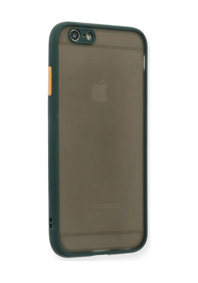 İphone 6 Kılıf Montreal Silikon Kapak - Yeşil Çok Renkli