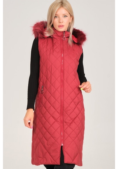 Z6718 Dewberry Bayan Yelek-bordo Bordo