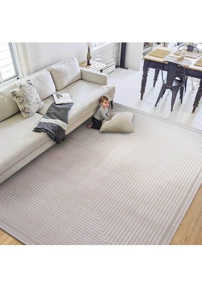 Dolce Vita Halı Donna 8251 Pearl Modern Salon Halısı Krem