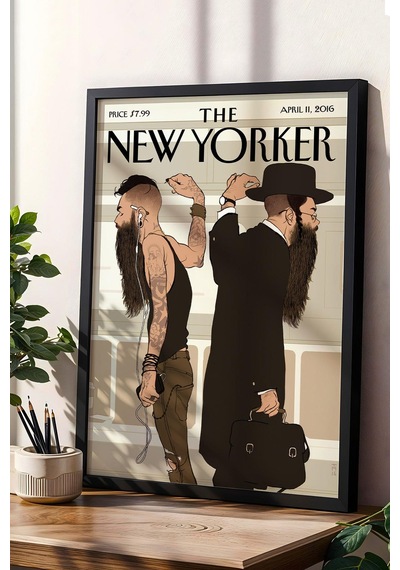 The New Yorker Çerçeveli Tablo April 11 2016
