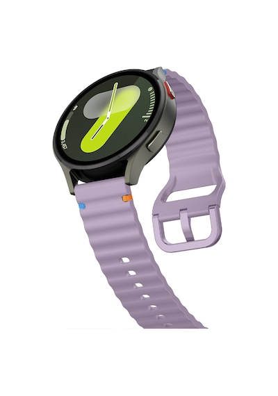 Huawei Watch Gt4 41mm İle Uyumlu Dalga Desenli Tokalı Yumusaş Soft Silikon Kordon