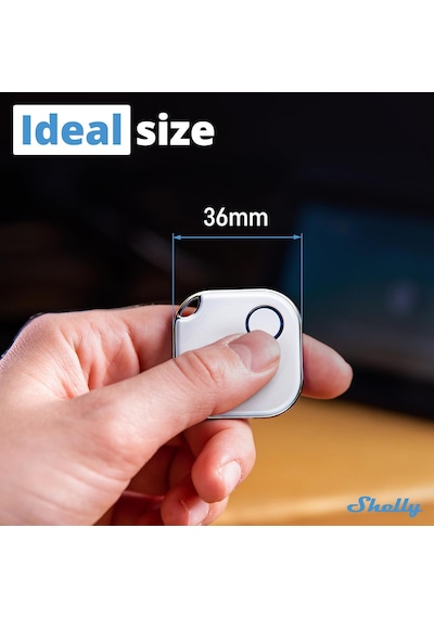 Blu Button1 Beyaz Eylemleri Ve Sahneleri Etkinleştirmek İçin Akıllı Bluetooth Düğmesi Çoklu Tıkla Etkinleştirme Anında Tepki Süresi Ses Ve Işık Alarmı İos Android Uygulaması