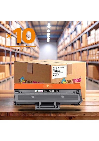 Samsung Scx-3200w Uyumlu Toner Çipli Mlt-d104s 10'lu 1.500 Sayfa