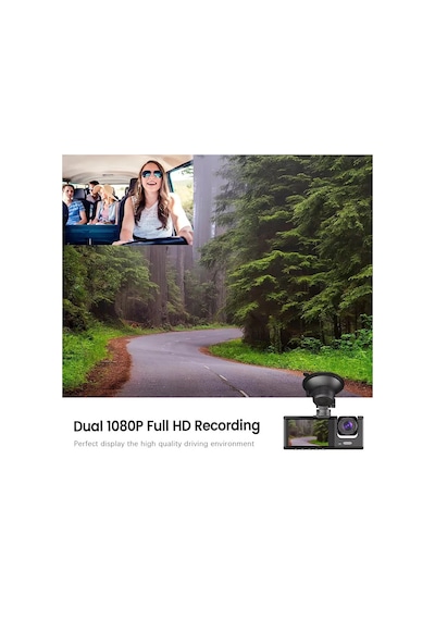 Springsun 1080p Dvr Araç Kamerası Ön Ve Arka Kameralar Araç Kamerası 2 Inç Ekran Araç Kamerası Gece Görüş Halka Kaydını