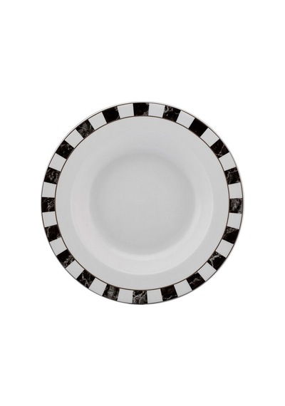 Karaca Damalı Porselen Çukur Tabak 22 cm