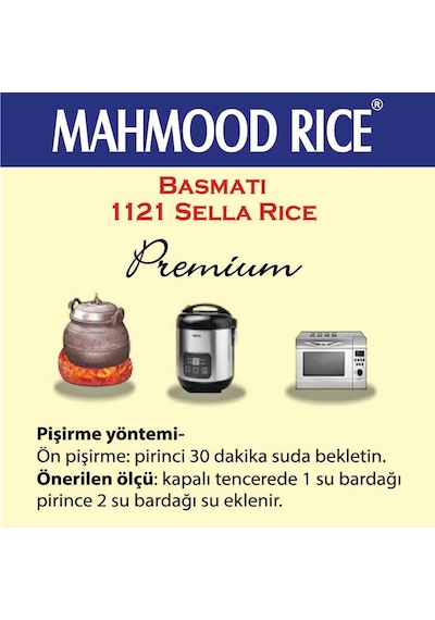 Mahmood Rice Basmati Pirinç 5 x 900 G
