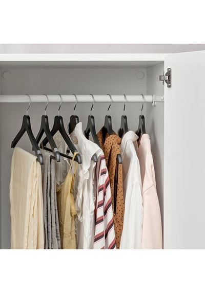 Ikea Bumerang Giysi Askısı, Siyah, 8 Adet