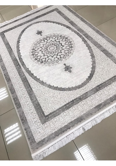 Merinos Halı Elegance 73941 097 Serisi Akrilik Salon Oturma Yatak Odası Halısı Gri