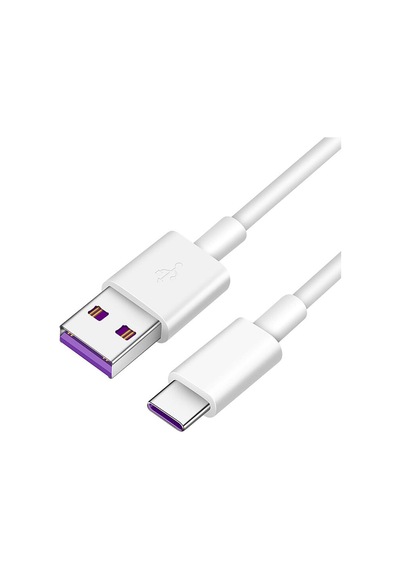 Type-c 5a Hızlı Şarj Ve Data Usb Kısa Kablo - 25 Cm Beyaz Al2712 Standart