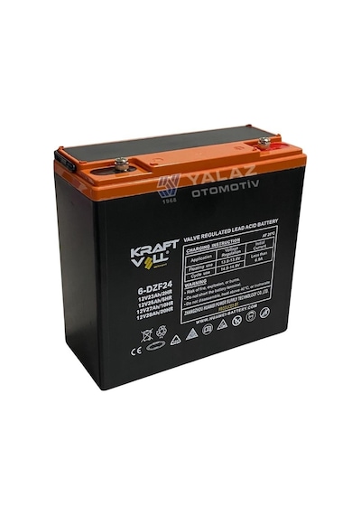 Kraftvoll 12v 23ah/25ah/27ah/28ah Elektrikli Bisiklet Aküsü Vrla-agm 6-dfz-24 180 79 172 7 Kg