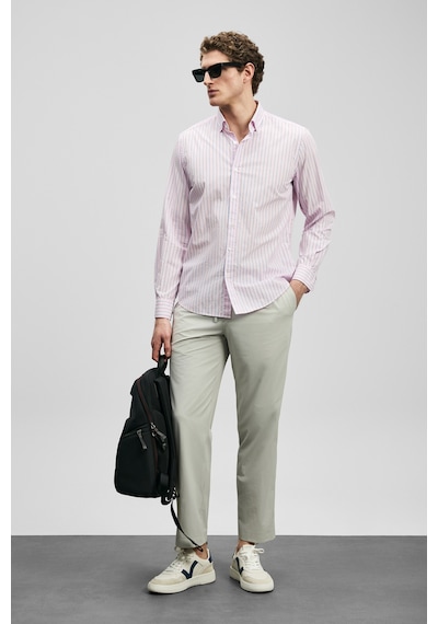 Lufian Fenrıc Smart Erkek Chino Pantolon Slim Fit Taş Taş 111190362100190