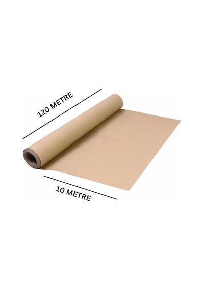 Kraft Rulo Ambalaj Kağıdı, Çeyiz, Koli, Hediye Paketleme, Çiçek Buket, Dıy Kağıdı, 80g, 120cm X 10m