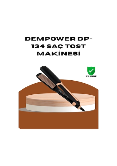 Dempower Dp-134 Saç Tost Makinesi - Kolay Kullanım, Hızlı Sonuç, Uzun Süre Kalıcılık