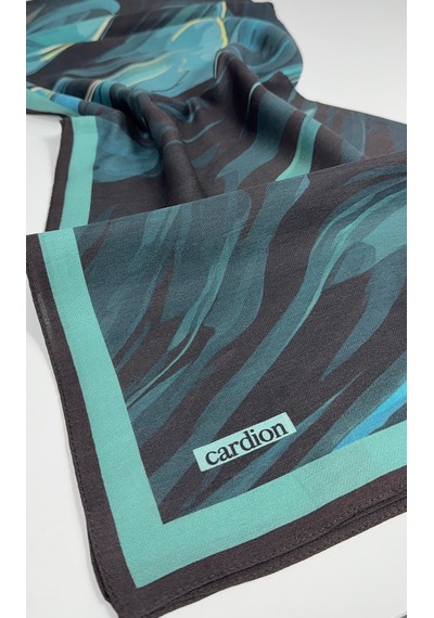 Cardion Pamuk İpek Şal - 70 X 180 - 06302 Petrol