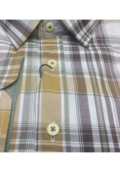 Erkek Büyük Beden Battal Boy Uzun Kol Klasik Kesim Ekose Gömlek (541619456)-4Xl-Karışık Çok Renkli