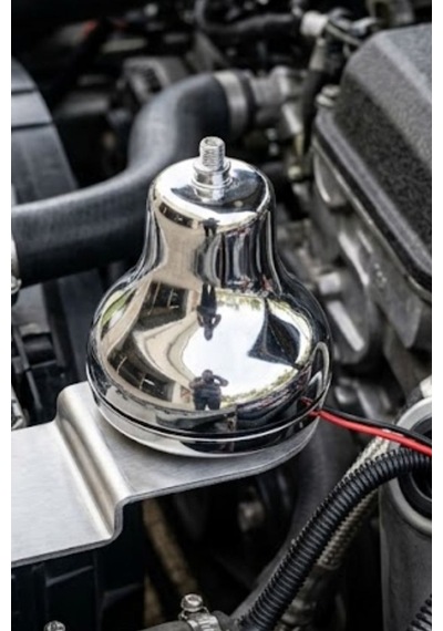 12v Krom Çan Korna Metal Gövde Güçlü Ses Evrensel Oto Korna Dayanıklı Tekli Korna