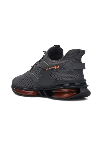 Erkek Balon Taban Triko Sneaker Ortopedi Ayakkabı-047 Füme