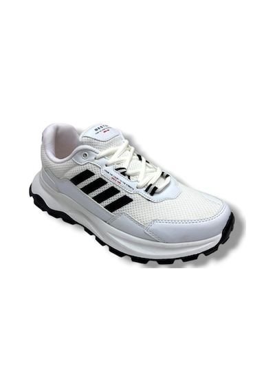 Best Of 2045-26 Anorak Deri Anatomik Erkek Sneaker Beyaz Siyah
