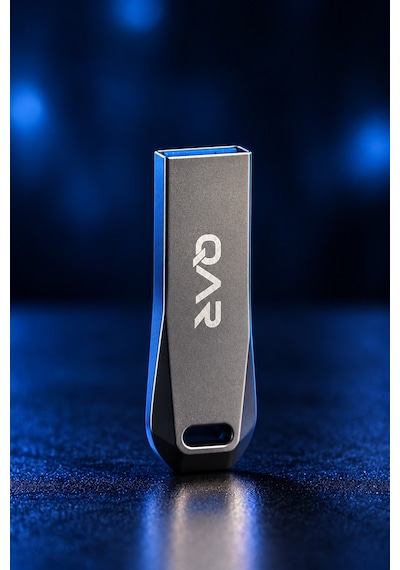 Qar Usb Flash Bellek Metal Siyah 64 Gb Usb 3.0  Güvenli