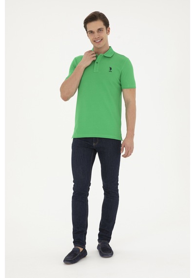 U.S. Polo Assn. Erkek Yeşil Basic Tişört 50279613-VR020