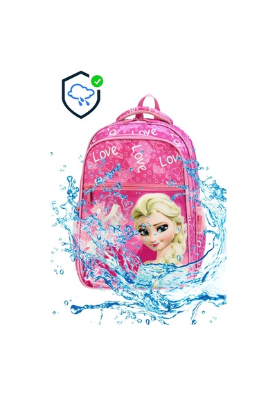 Yeni Sezon Prenses Desenli 2 Li Ortopedik Kız Okul Çantası Seti Okul Çantası+beslenme Çantası Toz Pembe