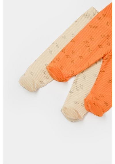 BabyCosy Modal Fil Baskılı 2 Li Patikli Pantolon 001