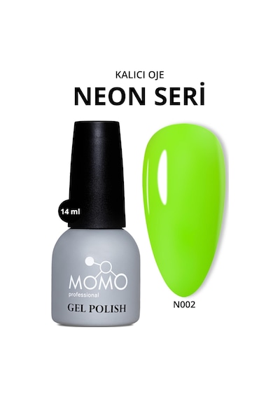 Momo Professional Kalıcı Oje N002 Neon Yeşil 14 ML
