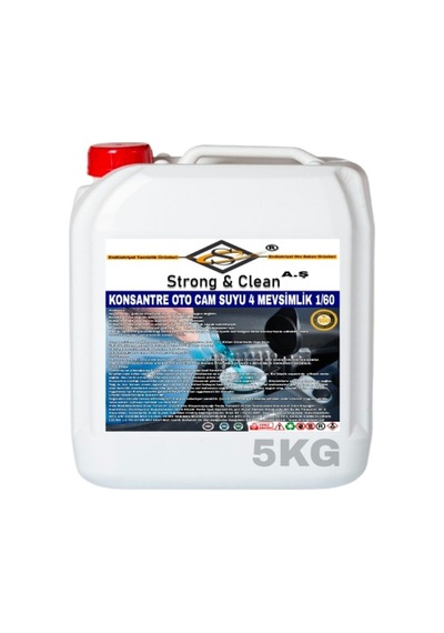 Strongclean 4 Mevsim Konsantre 1/60 Oto Cam Suyu 5 KG