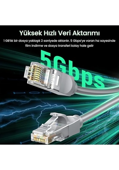 Cat6e 1000mbps Utp Rj45 Gigabit Ethernet Kablosu 10 Metre Diğer