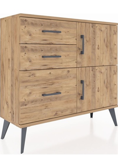 Arges Şifonyer Tek Raflı 3 Çekmeceli 2 Kapaklı 88x30x80 Çam-çam Çam Arges Şifonyer Tek Raflı 3 Çekmeceli 2 Kapaklı 88x30x80 Çam-çam Çam