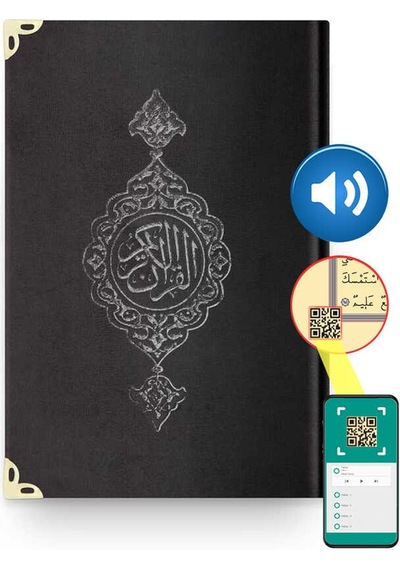 Çanta Boy Kadife Kur'An-I Kerim (Siyah. Yaldızlı. Mühürlü) N11.1393
