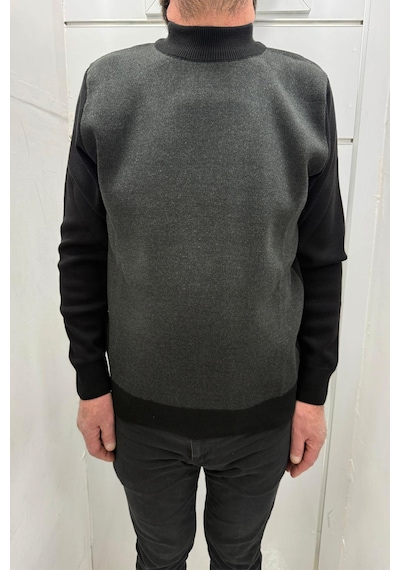 Santa Dmctekstil Erkek Desenli Snt-8138 Spor Kesim Rahat Kalıp Yarım Balıkçı Yaka Kışlık Yünlü Kazak Siyah Santa Dmctekstil Erkek Desenli Snt-8138 Spor Kesim Rahat Kalıp Yarım Balıkçı Yaka Kışlık Yünlü Kazak Siyah