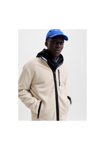 Jack & Jones Lupo Erkek Krem Polar Ceket 12298667-mbm