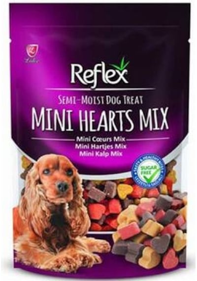 Reflex Semi Moist Mini Kalp Mix Yarı Yumuşak Köpek Ödülü 150 Gr