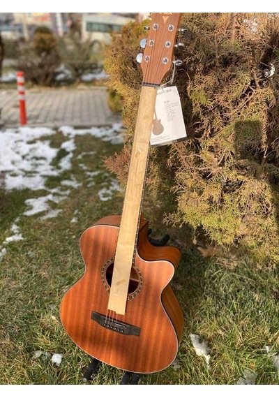 Phx Ince Kasa Elektro Akustik Gitar-Maun Ağacı-Gül Klavyeli