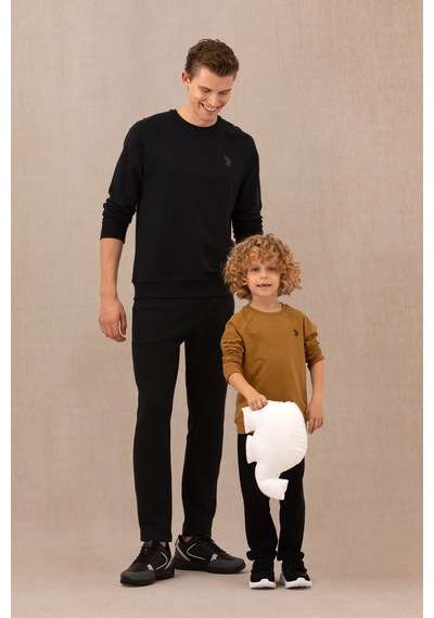 U.s. Polo Assn. Erkek Siyah Sweatshirt 50274090-vr046 Siyah Siyah